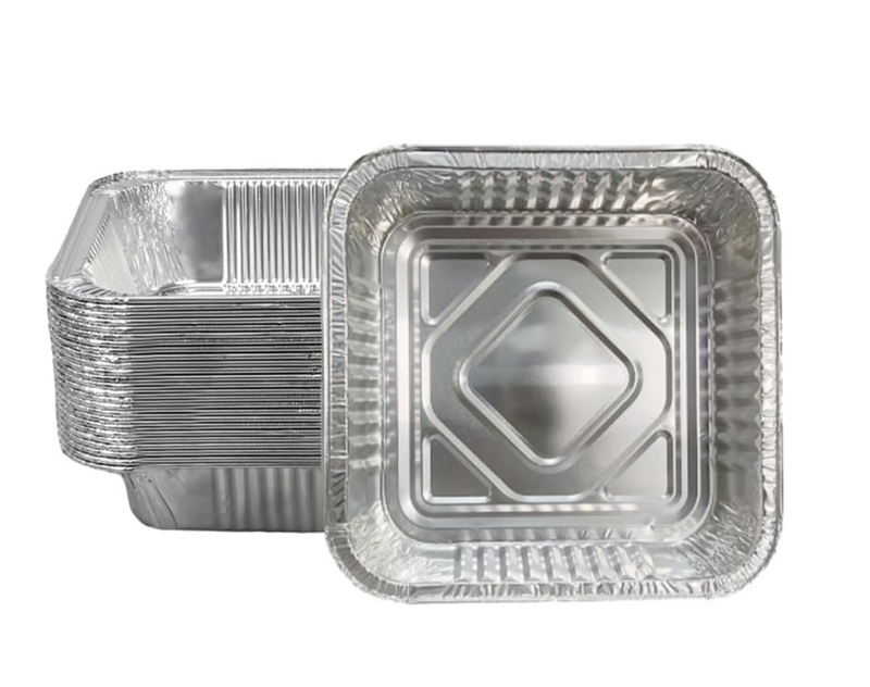 Load image into Gallery viewer, 48x Deep Foil Aluminium Disposable Food Container Trays Pans Baking Roast Bulk 33x27x11cm-0
