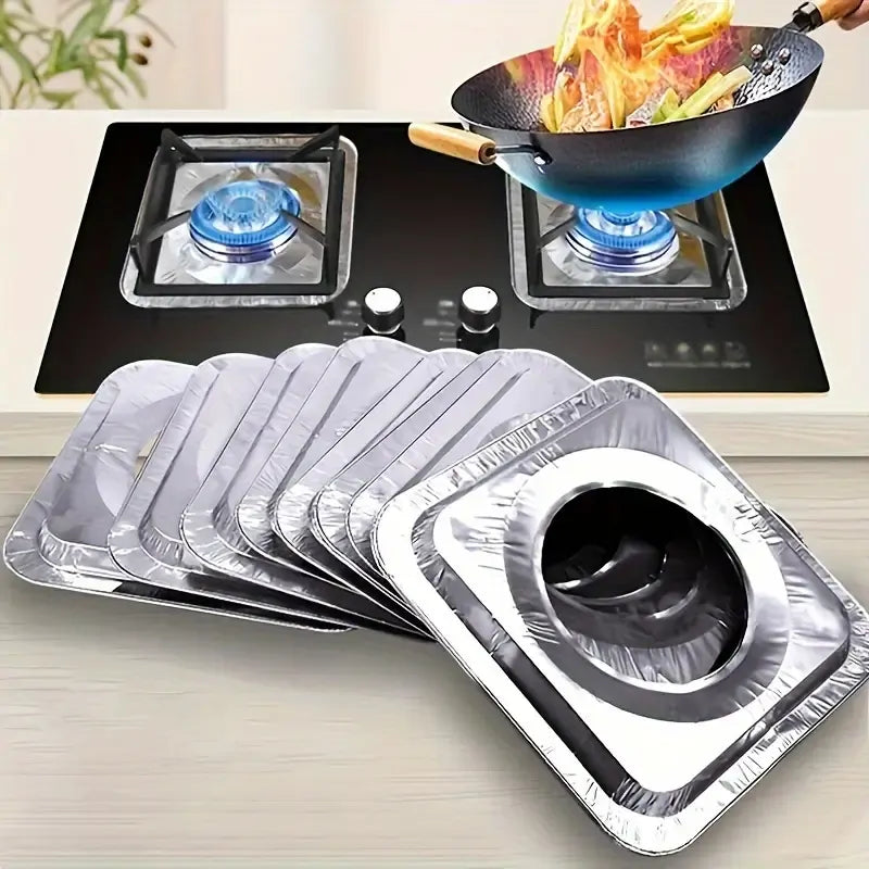Load image into Gallery viewer, 480x Aluminium Disposable Foil Stove Burner Covers Bulk - Square-4
