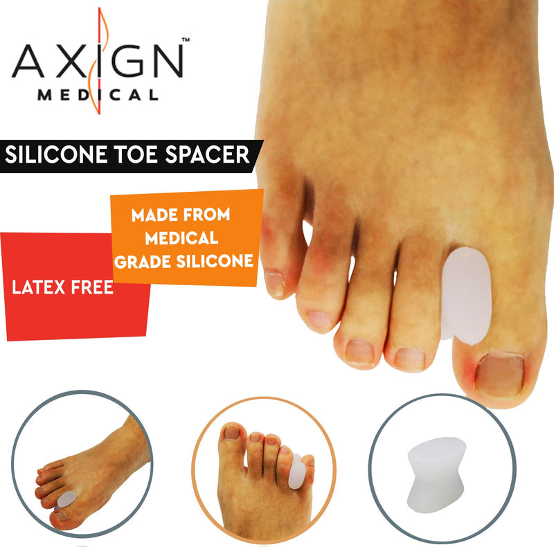 Load image into Gallery viewer, 1 Pair Axign Medical Silicone Toe Spacer Straightener Foot Bunion Pain Relief-1
