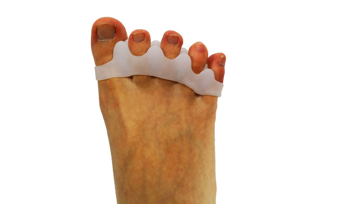 1 Pair Axign Wide 5 Toe Separator Medical Silicone Bunion Pain Relief Spacer-0