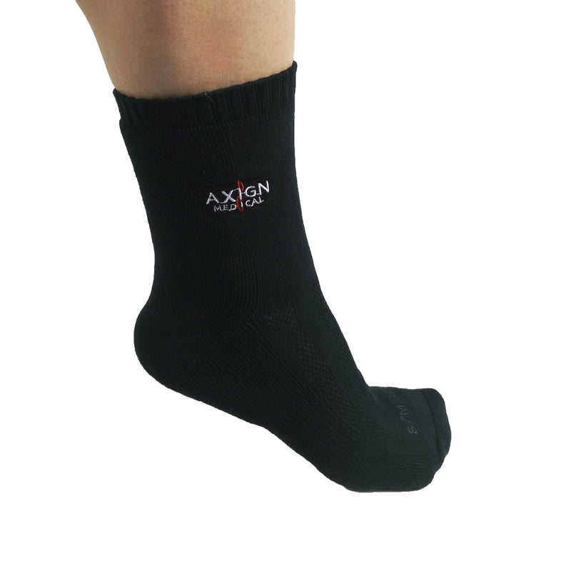Load image into Gallery viewer, AXIGN Medical Circulation Socks Diabetic Socks - Black-3
