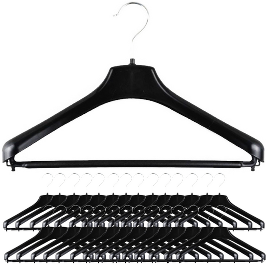 60x Suit Hangers Heavy Duty 400mm Commercial Jacket Pants Clothing BULK R50S-0