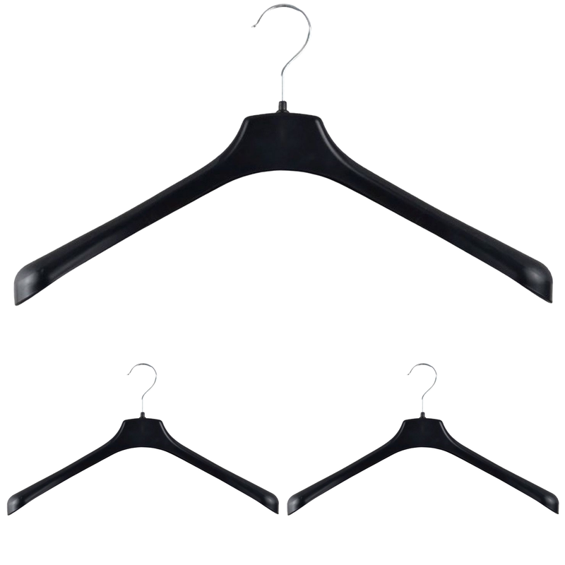Load image into Gallery viewer, 3x JACKET HANGER Heavy Duty 460mm Commercial Pants Clothing Coat Quality R51L-0
