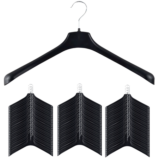 60x JACKET HANGER Heavy Duty 460mm Commercial Pants Clothing Coat BULK R51L-0