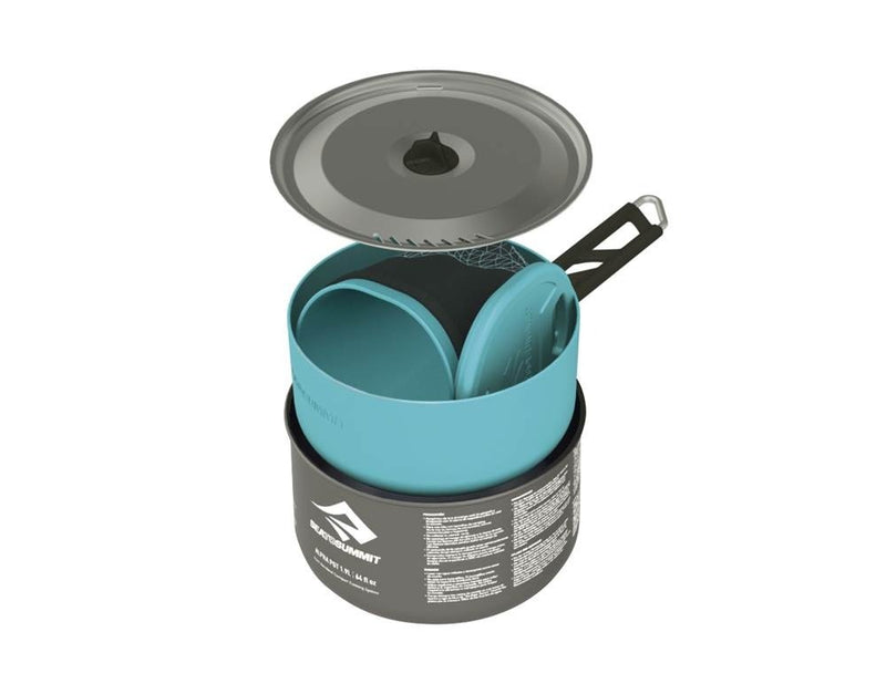 Load image into Gallery viewer, Sea to Summit Alpha Cookset 1.1 - One Person Lightweight Camping Cookware - Blue-3
