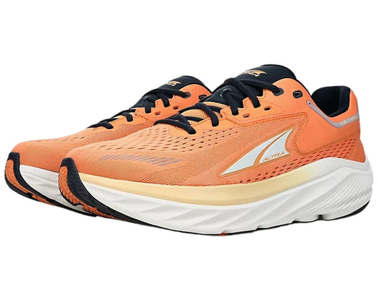 Altra VIA Olympus Mens Road Running Shoes Max Cushion in Black/Orange – US 10-2