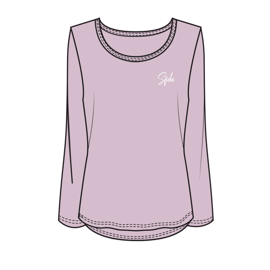 Alexis Ladies L/S Top - Fragrant Lilac