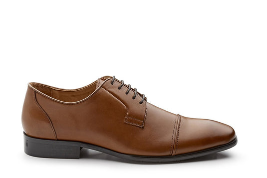 Massa Anzio Mens Leather Lace Up Boot Orthotic Friendly Work Dress Formal - Tan-3