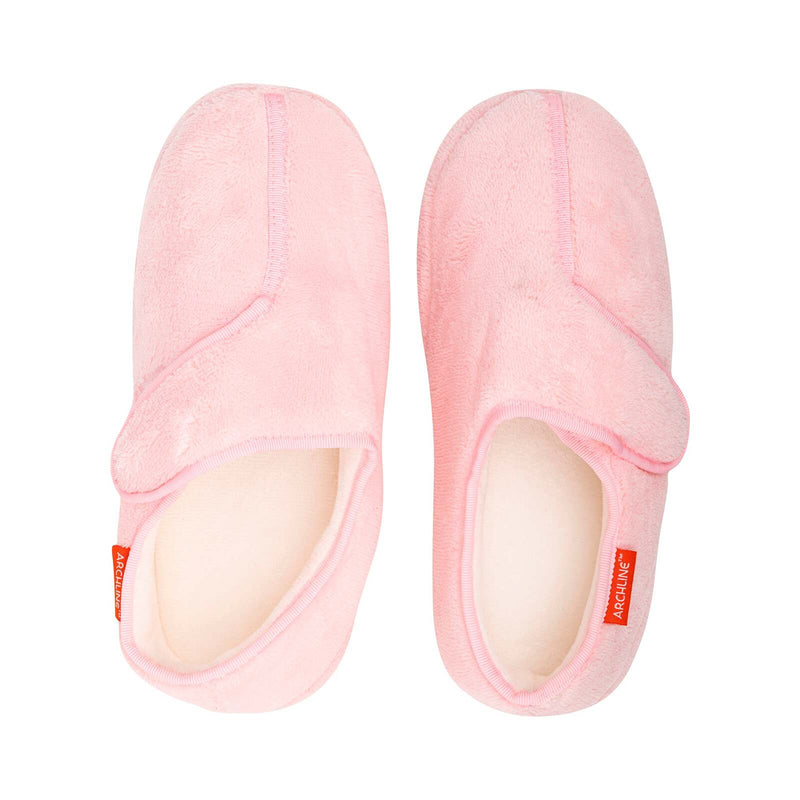Load image into Gallery viewer, ARCHLINE Orthotic Plus Slippers Closed Scuffs Pain Relief Moccasins - Pink-4
