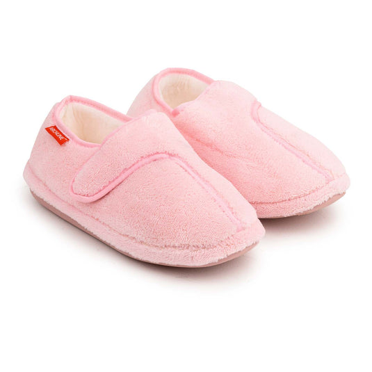 ARCHLINE Orthotic Plus Slippers Closed Scuffs Pain Relief Moccasins - Pink-0
