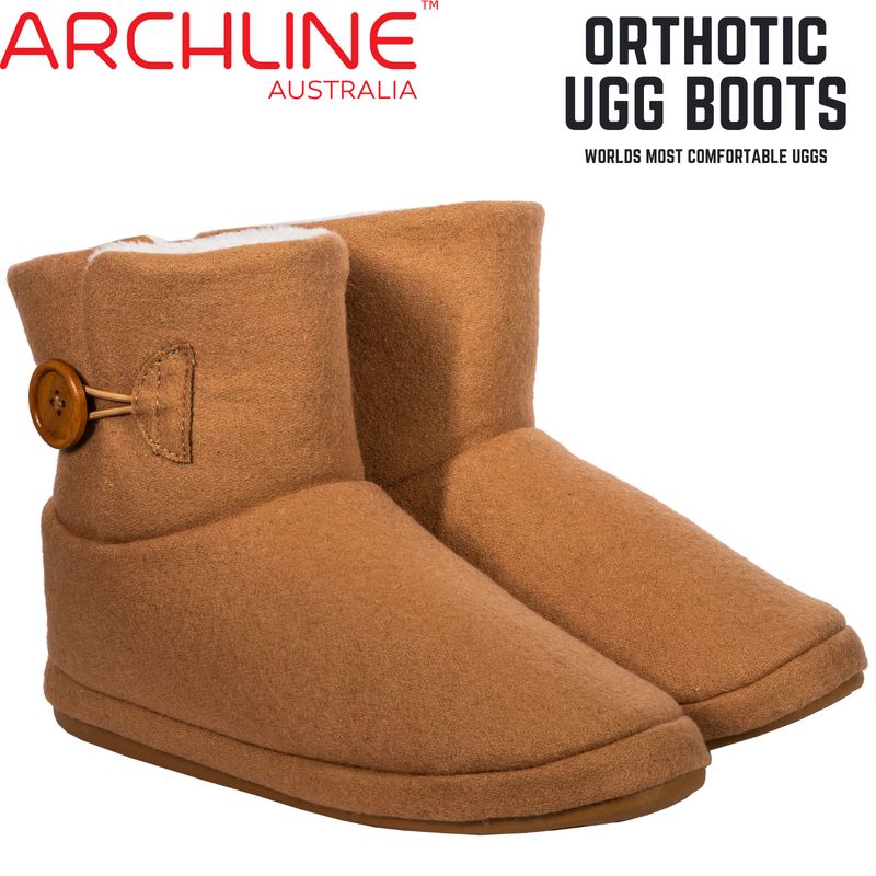 Load image into Gallery viewer, Archline Orthotic UGG Boots Slippers Arch Support Warm Orthopedic Shoes - Chestnut-1
