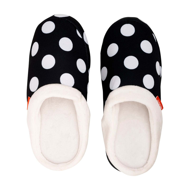 Load image into Gallery viewer, ARCHLINE Orthotic Slippers Slip On Arch Scuffs Pain Relief Moccasins - Polka Dots-4
