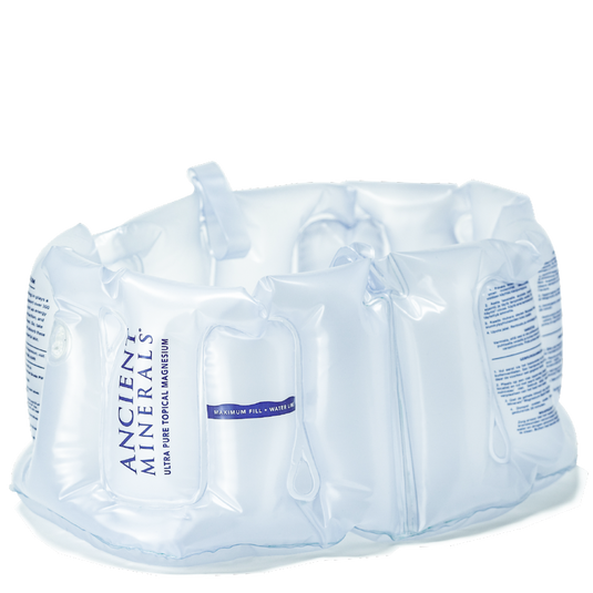 Ancient Minerals Inflatable Magnesium Foothbath Kit with Mag Flakes-2