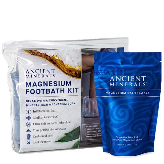 Ancient Minerals Inflatable Magnesium Foothbath Kit with Mag Flakes-1