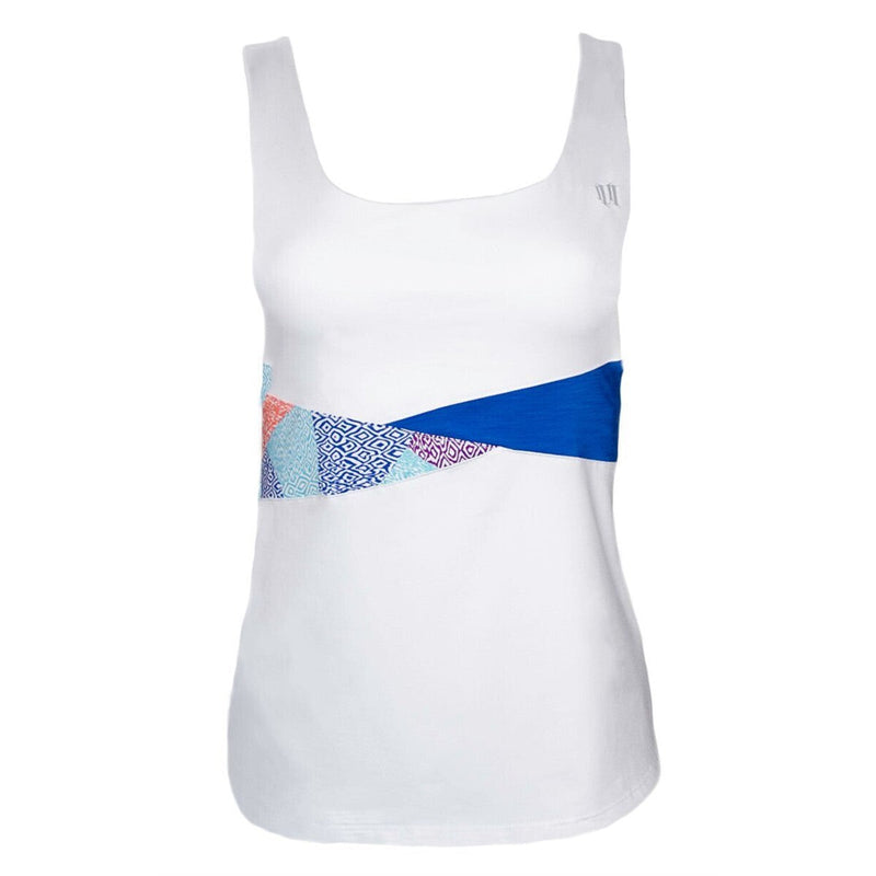 Load image into Gallery viewer, EleVen Womens By Venus Williams Drill Tank Top Fitted Tennis Sport - White-4

