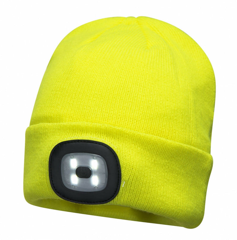 Load image into Gallery viewer, PORTWEST Beanie with LED Head Light USB Rechargeable Camping Cycling Workwear Hat-7
