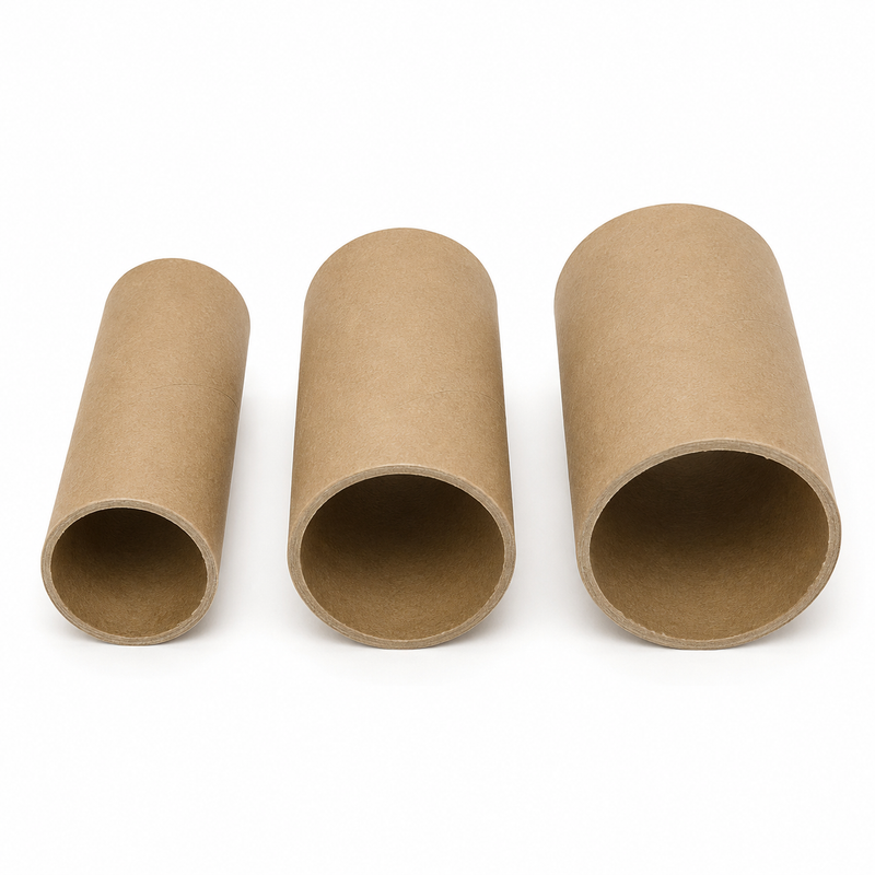 Load image into Gallery viewer, 3x Strong Cardboard Paper Tubes for Arts, Crafts, Schools, DIY + More (10cm Length, 30/40/50mm Diameters) in Brown-1
