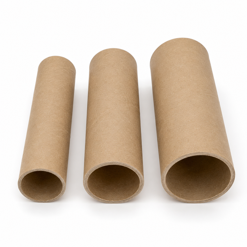 Load image into Gallery viewer, 3x Strong Cardboard Paper Tubes for Arts, Crafts, Schools, DIY + More (15cm Length, 30/40/50mm Diameters) in Brown-0
