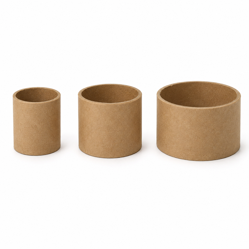 Load image into Gallery viewer, 3x Strong Cardboard Paper Tubes for Arts, Crafts, Schools, DIY + More (3cm Length, 30/40/50mm Diameters) in Brown-0
