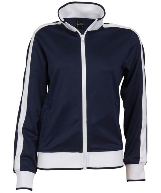 Identitee Ladies Track Top Jacket Tracksuit Warm Winter Full Zip Varsity Jumper-5