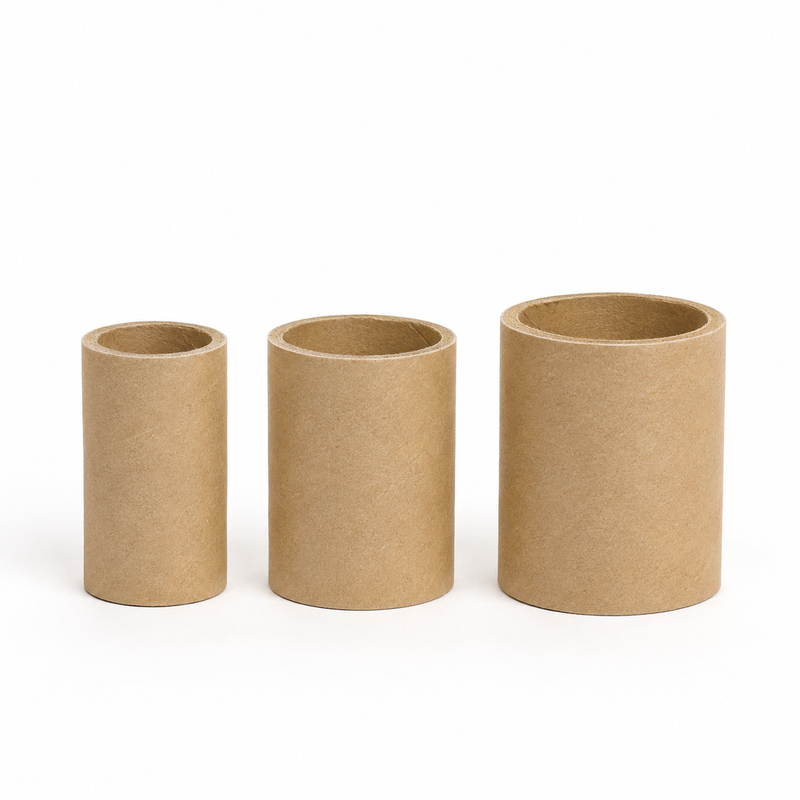 Load image into Gallery viewer, 3x Strong Cardboard Paper Tubes for Arts, Crafts, Schools, DIY + More (5cm Length, 30/40/50mm Diameters) in Brown-0
