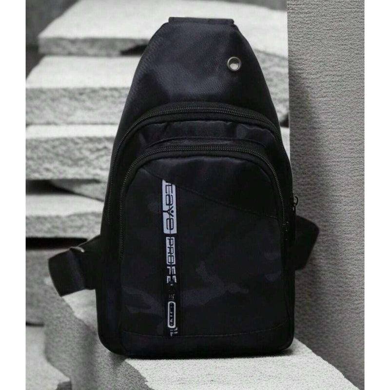 Load image into Gallery viewer, Mens Crossbody Sling Casual Chest Bag in Black-4
