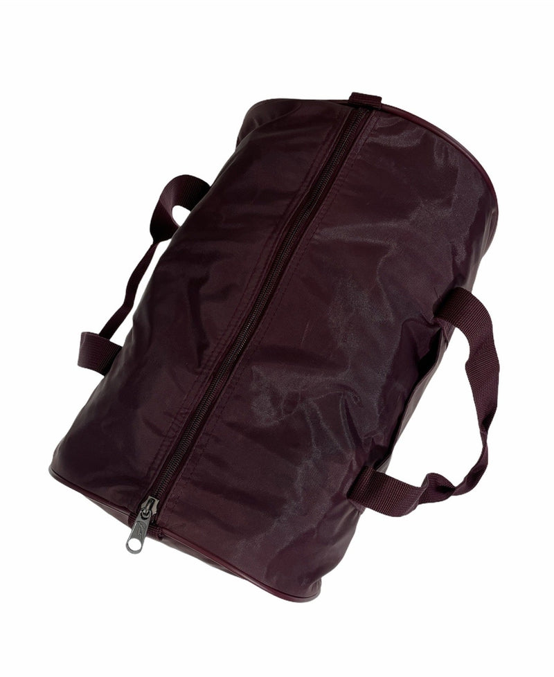 Load image into Gallery viewer, Foldable Duffel Bag Travel Gym Sports School Luggage PVC Nylon Zip - Maroon-3

