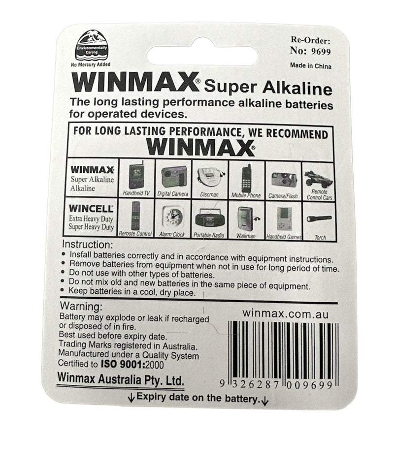Load image into Gallery viewer, AAAA Super Alkaline Batteries Ultra Long Life 1.5V Battery - 1 Pack of 2-2
