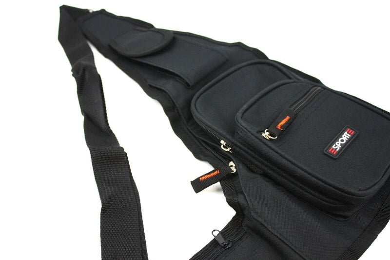 Load image into Gallery viewer, Black Crossbody Bag Sling Shoulder Bag Chest Travel Sport Backpack Pack-2
