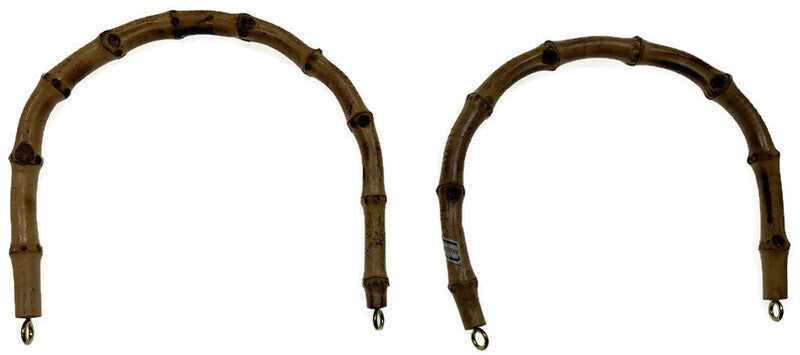 Load image into Gallery viewer, 1 Pair 100% Replacement Bamboo Handles Straps Handbag Handle MADE IN JAPAN Wooden-4
