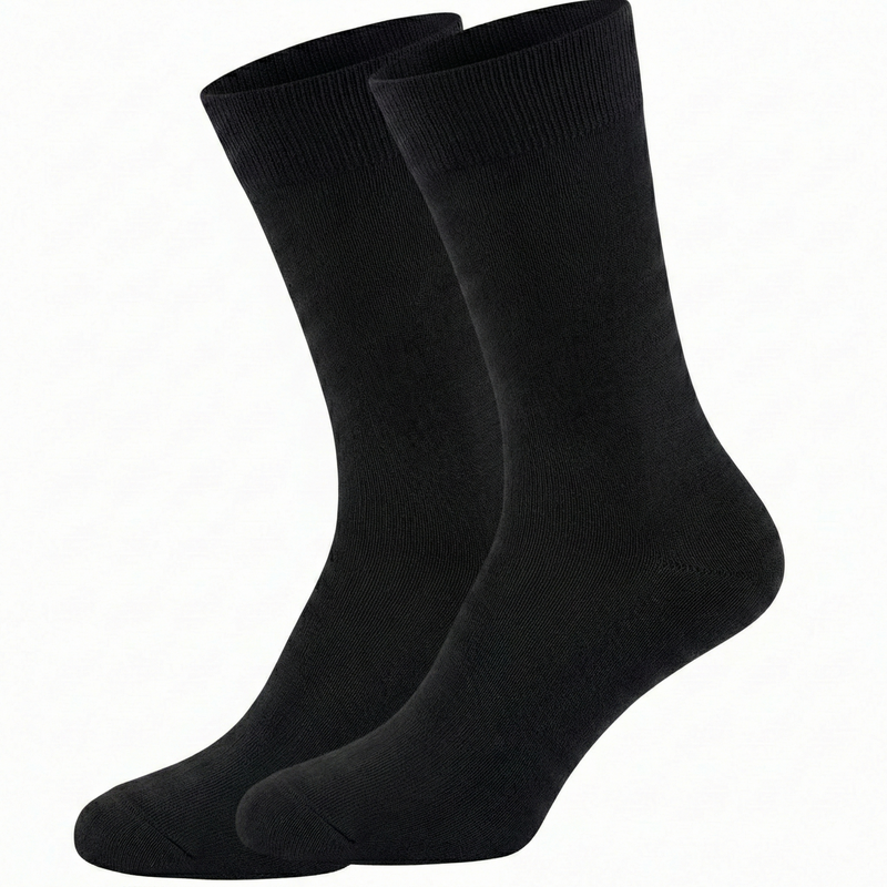 Load image into Gallery viewer, Formalaties Premium Bamboo Socks in Black (Size 7-11)-0
