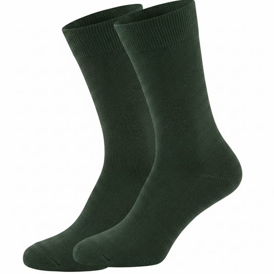 Formalaties Premium Bamboo Socks in Forest Green (Size 7-11)-0