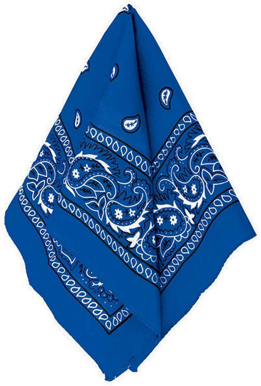 BANDANA Paisley 100% COTTON Head Wrap Durag Bandanna Summer Biker Scarf Mask-10
