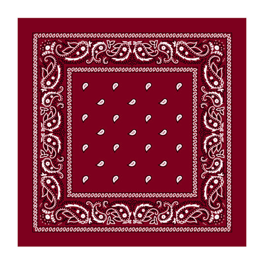 BANDANA Paisley 100% COTTON Head Wrap Durag Bandanna Summer Biker Scarf Mask-12