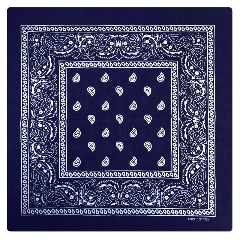Load image into Gallery viewer, BANDANA Paisley 100% COTTON Head Wrap Durag Bandanna Summer Biker Scarf Mask-24
