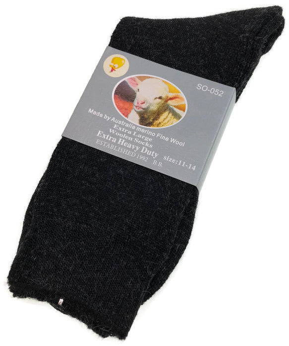 Load image into Gallery viewer, 1 Pair Merino Wool Blend Woolen Work Socks Hiking Heavy Duty Warm Winter Thermal-9
