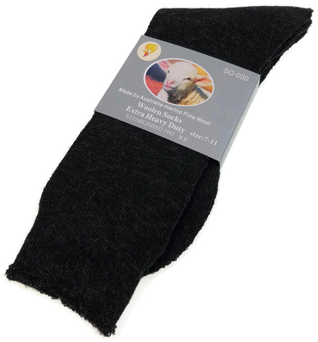Load image into Gallery viewer, 1 Pair Merino Wool Blend Woolen Work Socks Hiking Heavy Duty Warm Winter Thermal-8
