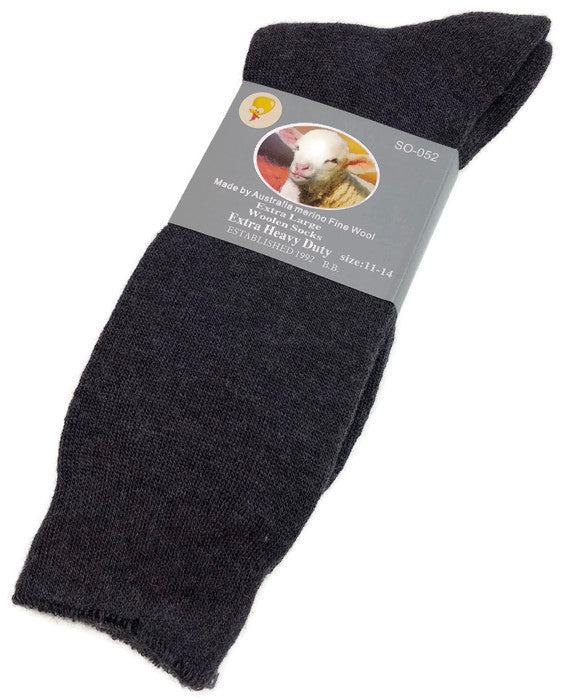Load image into Gallery viewer, 1 Pair Merino Wool Blend Woolen Work Socks Hiking Heavy Duty Warm Winter Thermal-5
