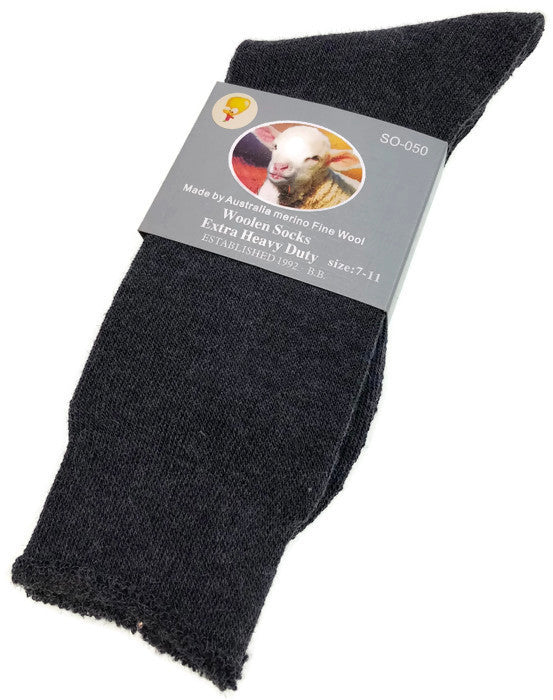 Load image into Gallery viewer, 1 Pair Merino Wool Blend Woolen Work Socks Hiking Heavy Duty Warm Winter Thermal-4
