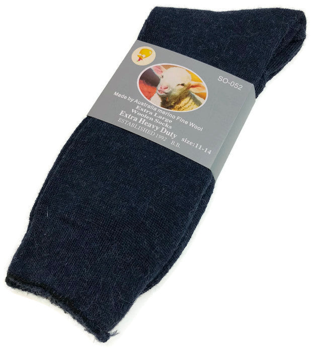 Load image into Gallery viewer, 1 Pair Merino Wool Blend Woolen Work Socks Hiking Heavy Duty Warm Winter Thermal-7
