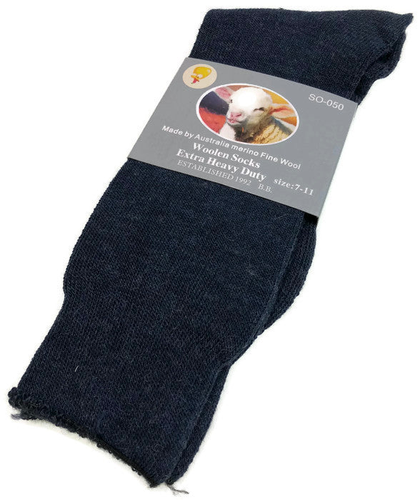 Load image into Gallery viewer, 1 Pair Merino Wool Blend Woolen Work Socks Hiking Heavy Duty Warm Winter Thermal-6
