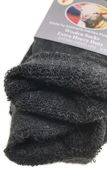 Load image into Gallery viewer, 1 Pair Merino Wool Blend Woolen Work Socks Hiking Heavy Duty Warm Winter Thermal-3
