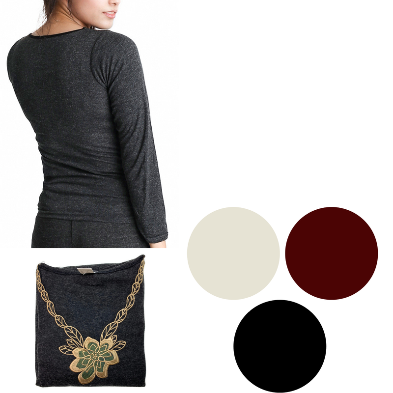 Load image into Gallery viewer, Ladies Merino Wool Blend Long Sleeve Thermal Spencer Top Thermals Underwear-0
