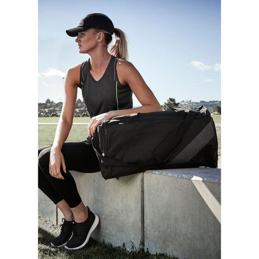 Large Foldable Sports Gym Duffle Bag Waterproof Travel Duffel Bag - Red-2