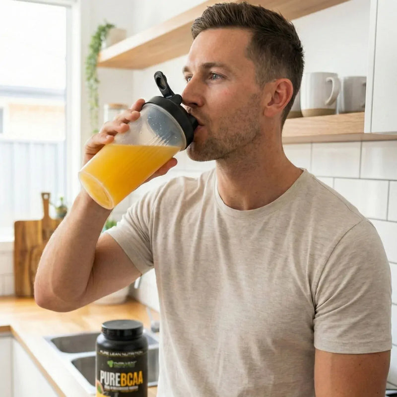 Load image into Gallery viewer, 420g Pure BCAA Intra Workout 60 Serves Branch Chain Amino Acids Recovery in Peach Mango-3
