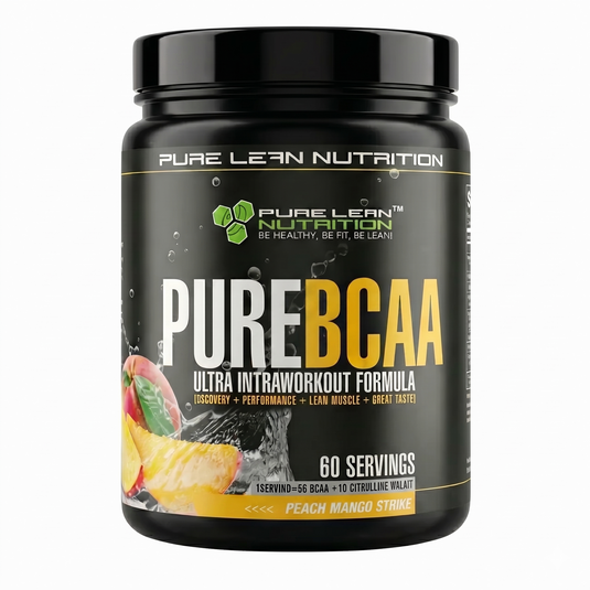 420g Pure BCAA Intra Workout 60 Serves Branch Chain Amino Acids Recovery in Peach Mango-0