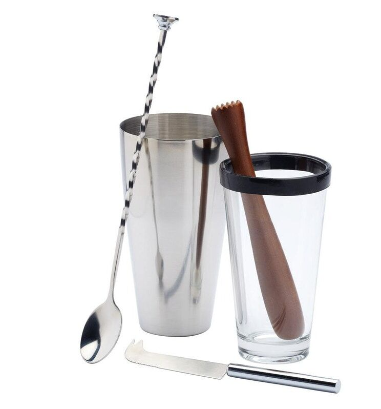 Load image into Gallery viewer, 4pcs Set Barcraft Mojito Cocktail Drinks Maker Kit - Stainless Steel-0
