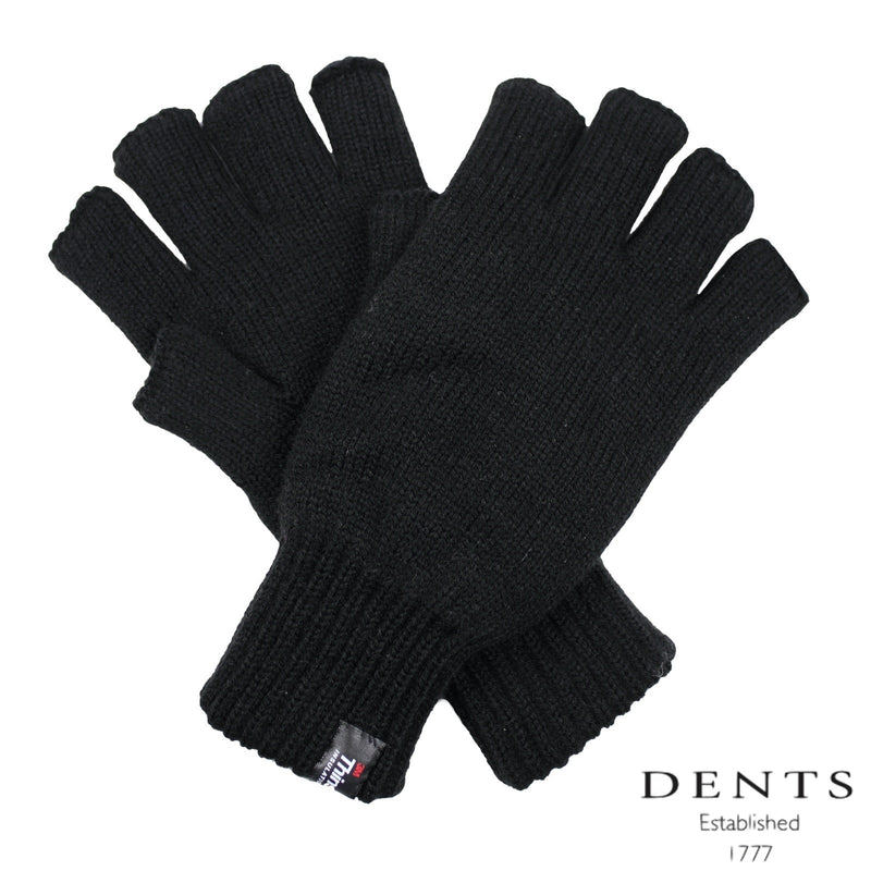 Load image into Gallery viewer, Dents 2pcs Set Mens 3M Thinsulate Pull-On Beanie + Knitted Fingerless Gloves-2
