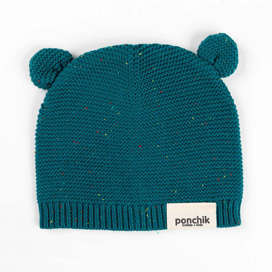 Ponchik Babies + Kids Bear Beanie Hat Warm Winter Baby - Jewel-0