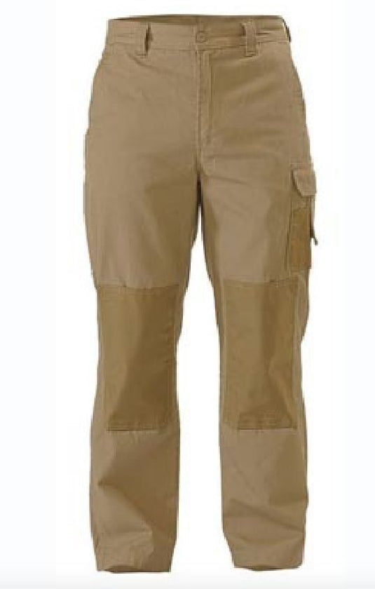 BISLEY Mens Razar Cordura Utility Pants Workwear Cotton Trousers Work BPU6110 - Khaki-2